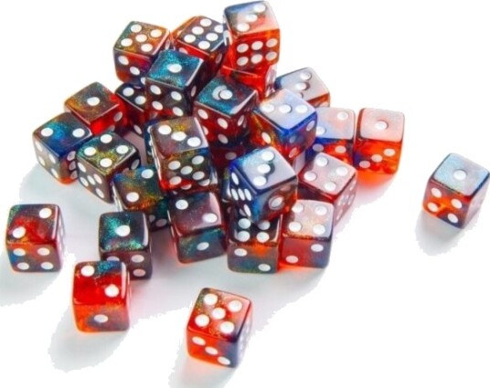 Gamegenic Galaxy Series D6 Terningesett 12 Mm Mars