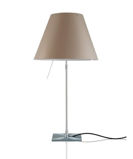 Luceplan - Costanza Bordlampe Alu/Shaded Stone