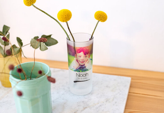 smartphoto Vase Frostet Glass