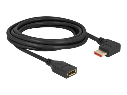 Delock DisplayPort-forlengelseskabel 3 m - 8K 60 Hz Støtte - Svart Delock DisplayPort-forlengelseskabel 3 m - 8K 60 Hz Støtte - Svart