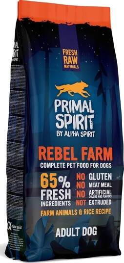 Primal Tørrfôr Spirit 65% Rebel Farm Hundefôr 12 kg