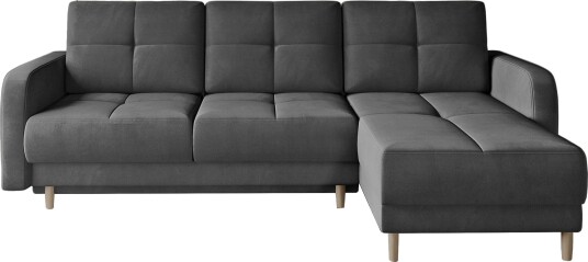 Saimon Sovesofa m. Divan med Oppbevaring 3 seter Mørkegrå Saimon Sovesofa m. Divan med Oppbevaring 3 seter Mørkegrå