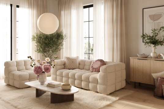 Andrarum Lenestol Elise Beige Teddy