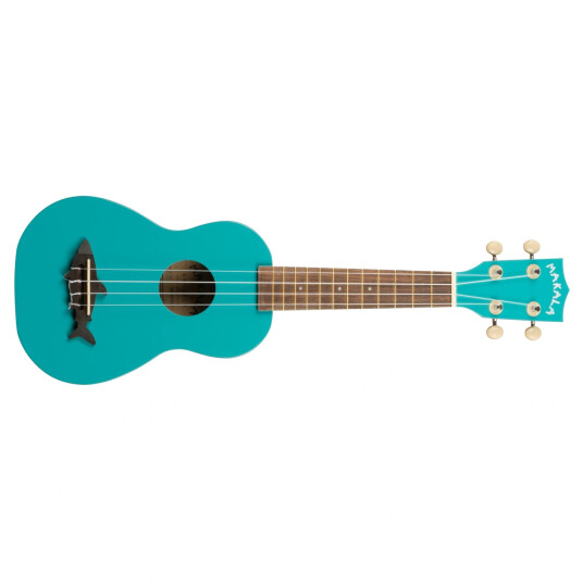 Kala Makala Shark Mk-Ss-Blu Blue, Soprano Ukulele, Med Bag