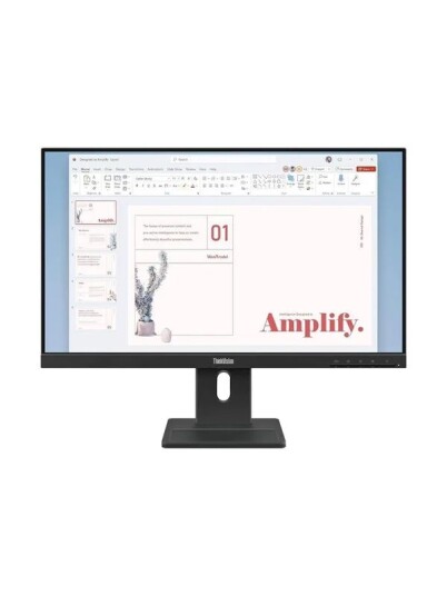 Lenovo ThinkVision E24-40 24" FHD IPS Skjerm 100Hz Ravnsort
