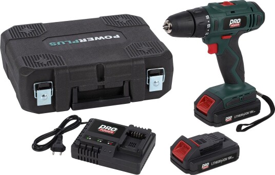 Powerplus Skruemaskin 18 Volt Med 2 Batterier