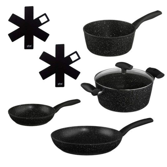 Kokekarsett, 6 deler - Steineffekt