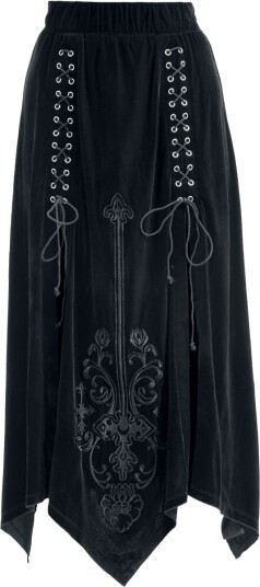 Gothicana by EMP   Goth Langt skjørt   Countess Bathory   S til XXL   Damer   svart