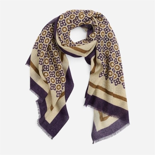 Ferner Jacobsen Scarf Wool White-Beige-Lilac