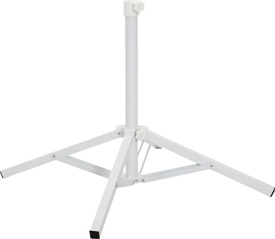 vidaXL Parasol Stativ Hvit Stål for 25 32 mm Stang