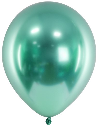 50 stk 30 cm Grønne Glossy Mirror Ballonger