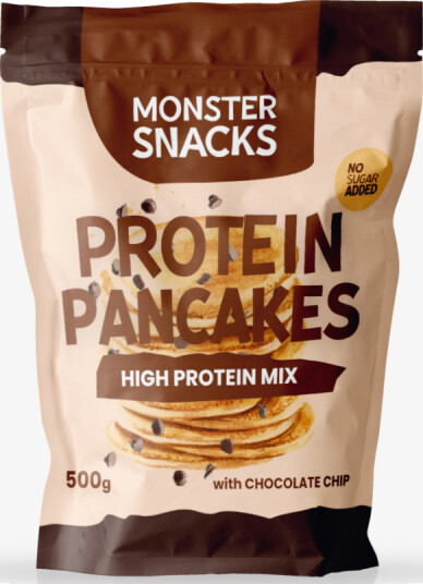 Monster Protein Pancakes 500g - Chocolate Chip - MÅ SMAKES! Monster Protein Pancakes 500g - Chocolate Chip - MÅ SMAKES!