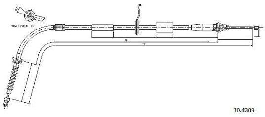 Metzger Tautrekk parkeringsbrems METZGER 10.4309