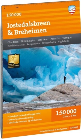 Calazo förlag Turkart Jostedalsbreen & Breheimen 1:50.000 OneSize, NoColour