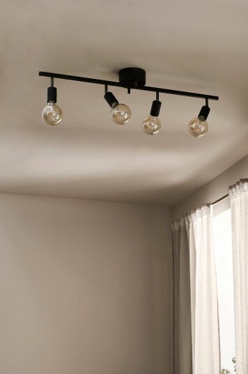 Ellos Home   Plafond Sander 4L   Svart