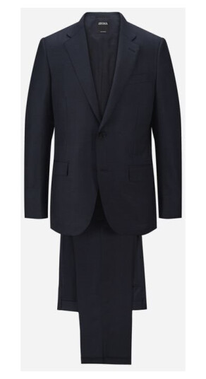 2 Pieces Suit Check Blue Navy