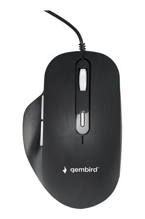 Gembird Ergonomisk Kablet Optisk Mus med 6 Knapper USB 2.0 Svart Gembird Ergonomisk Kablet Optisk Mus med 6 Knapper USB 2.0 Svart