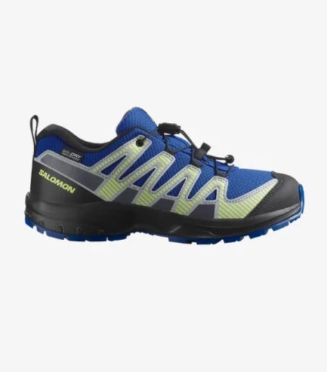 Salomon XA PRO V8 WP Junior Nautical Blue/Sharp Green 34