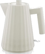 Alessi Plissé Elektrisk Vannkoker 1L Hvit 2200W Alessi Plissé Elektrisk Vannkoker 1L Hvit 2200W