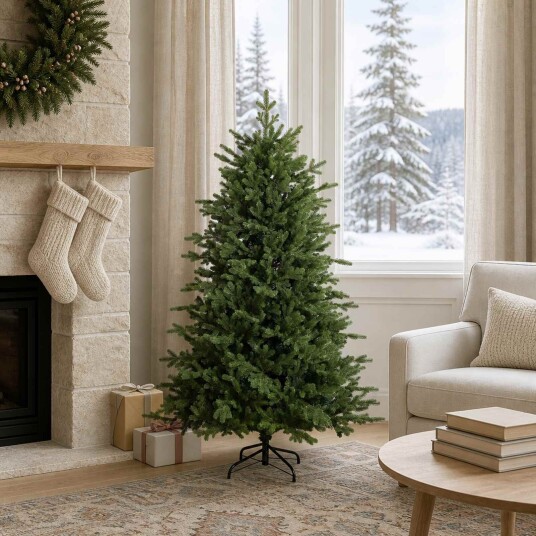 vidaXL Kunstig sammensatt juletre 150 cm PVC og metall Grønn