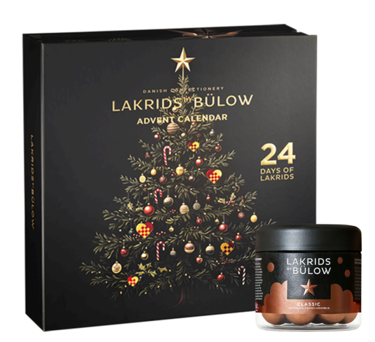 WE Lakris Julekalender 2025 345g + liten Classic