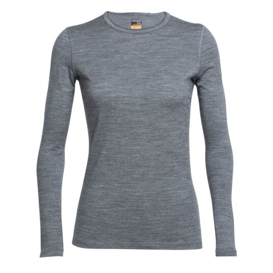 Icebreaker Wmns 200 Oasis LS Crewe Dame 002 Gritstone HTHR M Icebreaker Wmns 200 Oasis LS Crewe Dame 002 Gritstone HTHR M