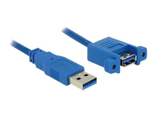 Delock USB 3.2 Gen 1 Panel-mount USB-kabel 1 m Type A Hunn til Hann