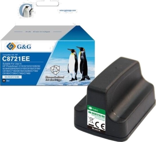 G&G 15119, Svart, 34 Ml, 1 Stykker, 1000 Sider, Enkeltpakke