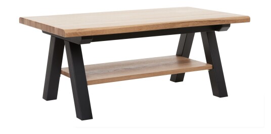 Håum uno furniture Oliveto Sofabord - Vill Eik/Sorte Ben, 100x60 Unoliving 1693208-01-0 1693178-01-0
