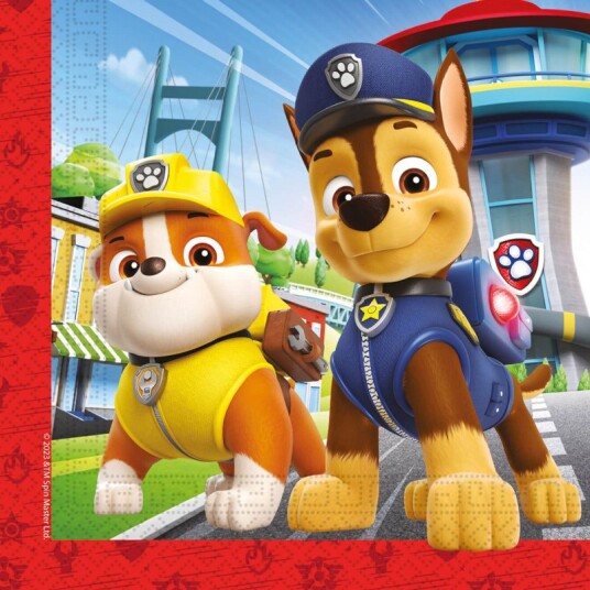Paw Patrol Servietter 33x33cm 20 stk