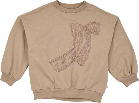 Müsli Collegegenser Cozy Meg Bow Valnøtt Müsli 7 år (122) Collegegenser Beige Brun