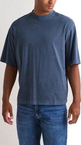 Selected Men Slhboxycory Ss O Neck Tee Oversized t shirts Blå