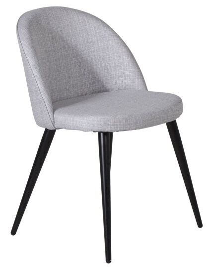 Venture Design Velvet spise stol Grå Textil/svart Grå