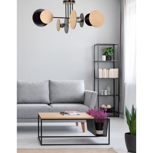 Zita 4 Sort taklampe E27 230V uten lyskilde