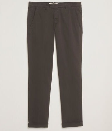 Briglia 1949 Slim Fit Cotton Stretch Chino Dark Brown