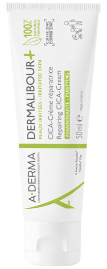 A-Derma Dermalibour+ CICA Reparasjonskrem 50 ml for alle hudtyper