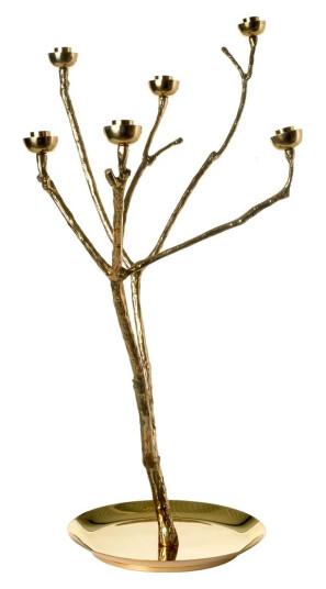 POLSPOTTEN Twiggy lysestake L 65 cm Gull