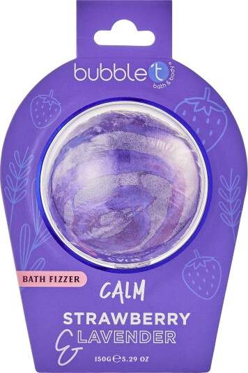BubbleT Bath Fizzer Calm Strawberry & Lavender
