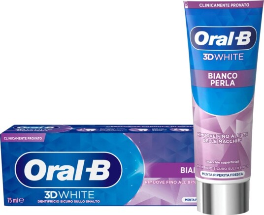 Oral-B 3D Whitening Tannkrem Pearl White 75 ml.
