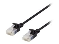 Deltaco Cat6a Koblingskabel 3 m RJ-45 U/UTP Halogenfri Svart