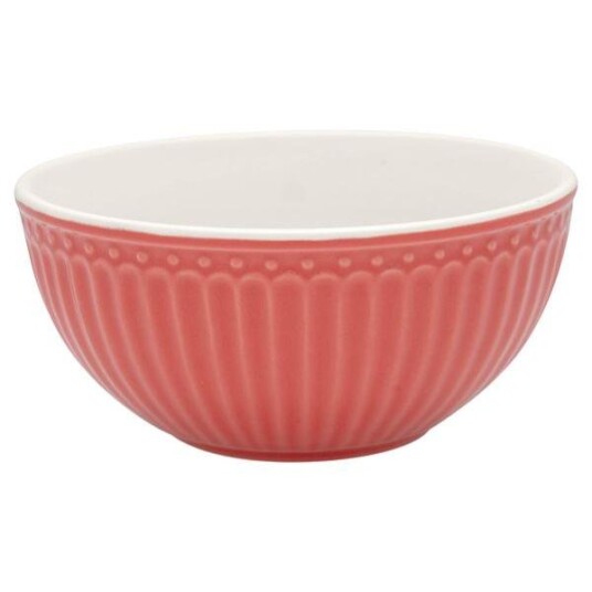 GreenGate  Alice frokostblanding skål 7x14 cm 45 cl coral