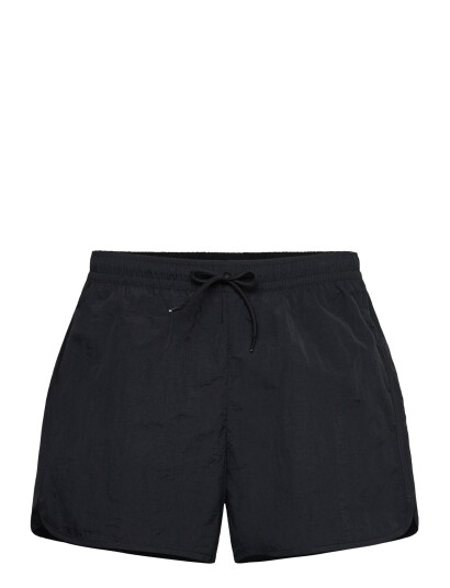 Weekday Structured Mid-Thigh Swim Shorts - Black - XS