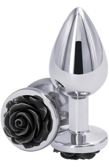 NS Novelties Rose Buttplug Medium Black