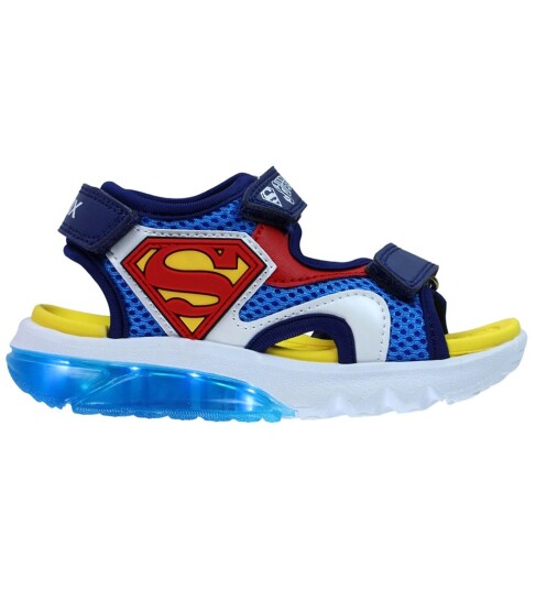 Geox Sandaler m. Lys J Cyberdrone Lyseblå/Rød m. Superman Geox 30 Blinkende sko