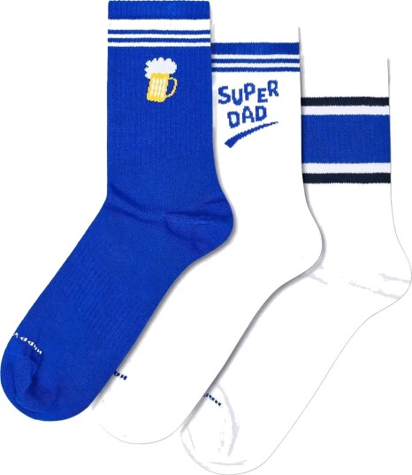 Happy Socks 3 Pack Dad Sneaker Socks Multi/patterned 41 46