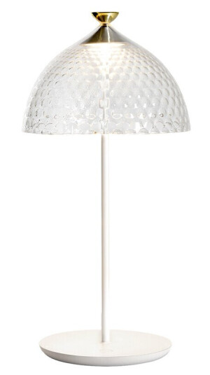 Kartell - Pumo Bordlampe Hvit/Klar - Lampemesteren Kartell - Pumo Bordlampe Hvit/Klar - Lampemesteren
