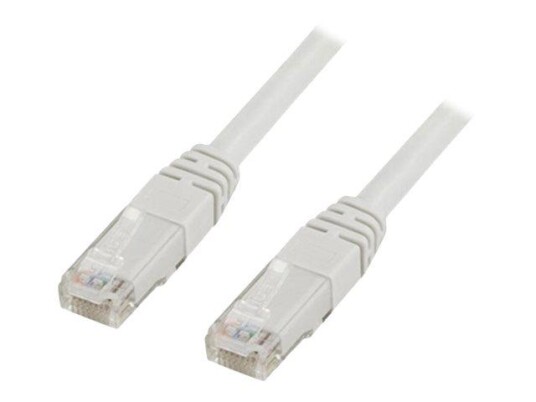Deltaco Cat6a 30m Nettverkskabel U/UTP Hvit