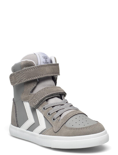 Hummel Slimmer Stadil Leather High Jr - Grey - 37 Hummel Slimmer Stadil Leather High Jr - Grey - 37
