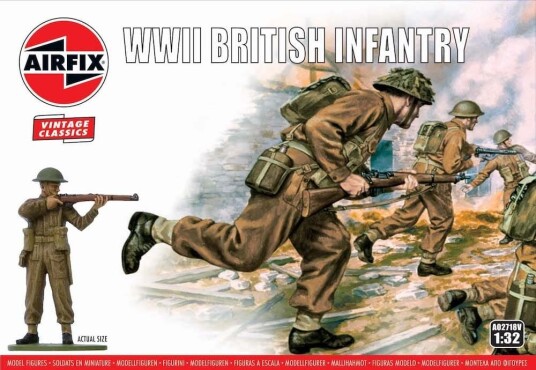 Airfix 1/32 WWII British Infantry Vintage Classics Airfix 1/32 WWII British Infantry Vintage Classics