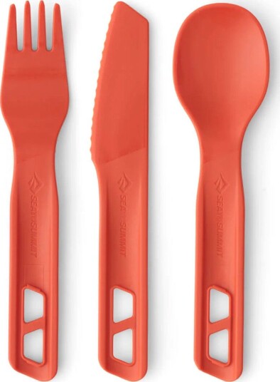 Sea To Summit Passage Cutlery Set 3 Pieces Spicy Orange OneSize, SPICY ORANGE Sea To Summit Passage Cutlery Set 3 Pieces Spicy Orange OneSize, SPICY ORANGE